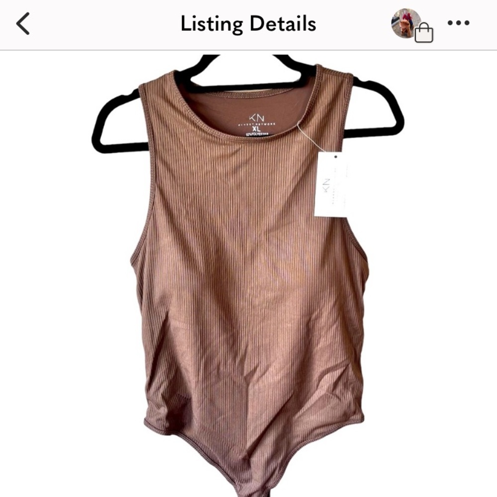 ✨🛍️ Klassy Network Brown Bodysuit Size XL